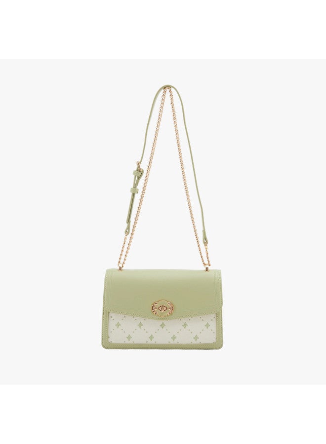 YEARCON Fresh Color Block】fashionable Textured Chain Square Bag, Versatile Crossbody Shoulder Bag For Women - Image 3