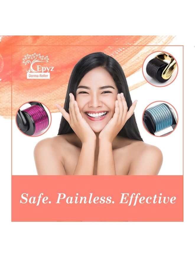 Epyz Transparant Derma Roller With 540 Titanium Alloy Needles (0.5Mm Pink) - Image 3