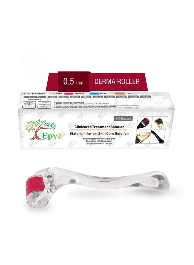 Epyz Transparant Derma Roller With 540 Titanium Alloy Needles (0.5Mm Pink) - Image 2