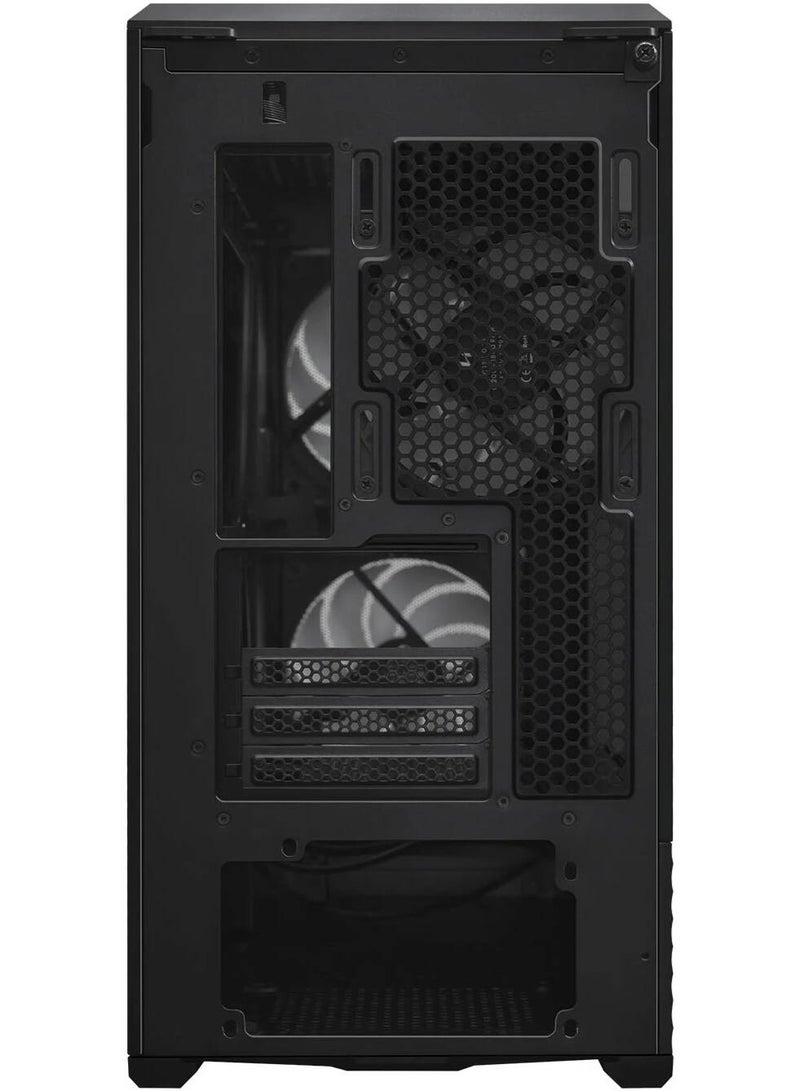 LIAN LI Vector V150 INF M-ATX Gaming PC Case, 4mm Tempered Glass Front & Side Panels, ARGB Infinity Mirror, 3 Pre-Installed Fans, Back-Connect M-ATX Support, Up to 360mm Radiator, 400mm GPU, USB 3.2 Type-C, Black | V150INFX B - Image 4