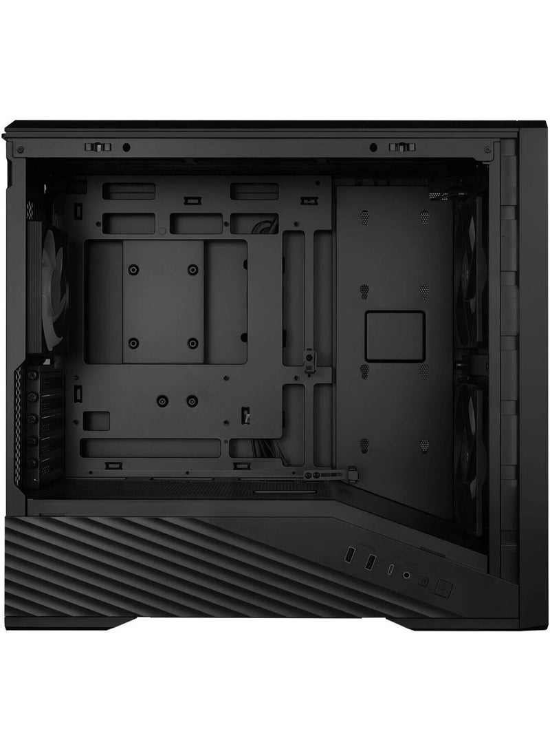 LIAN LI Vector V150 INF M-ATX Gaming PC Case, 4mm Tempered Glass Front & Side Panels, ARGB Infinity Mirror, 3 Pre-Installed Fans, Back-Connect M-ATX Support, Up to 360mm Radiator, 400mm GPU, USB 3.2 Type-C, Black | V150INFX B - Image 3