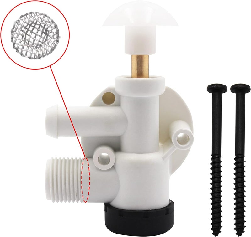 FLYINGAMZ 385314349 RV Water Valve Assembly Camper Trailer Toilet Repair Kit Compatible with Dometic Sealand EcoVac Vacuflush Pedal Flush Toilets - Image 1