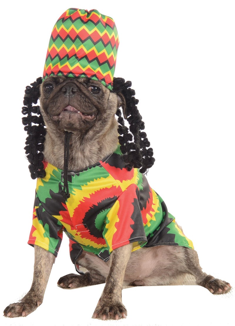 Rubies Rastafarian Pet Costume for Dogs or Cats, Small - Image 1