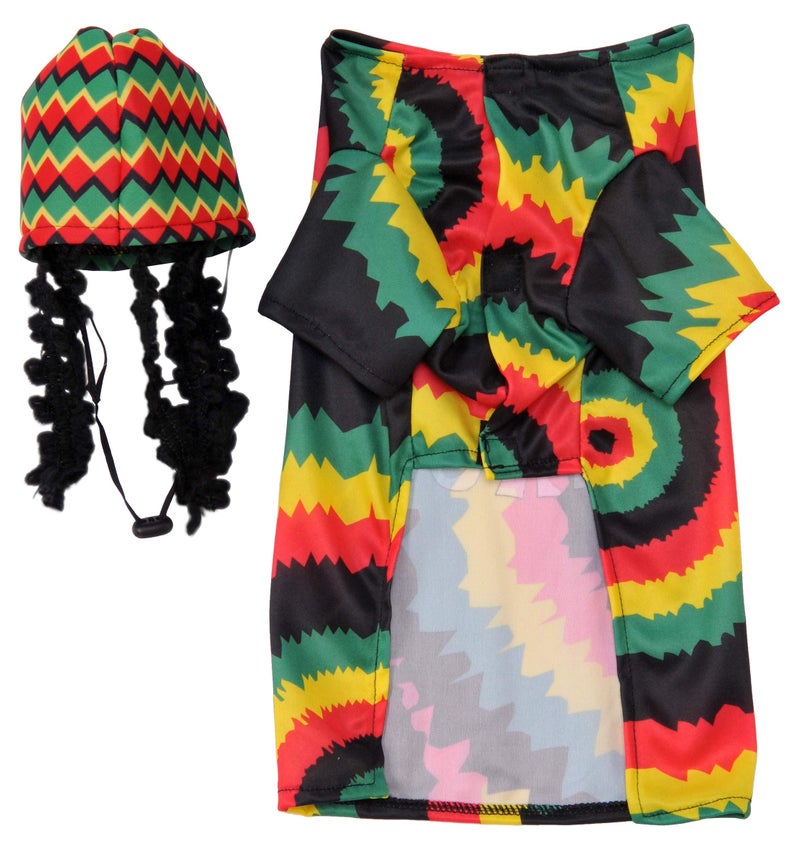 Rubies Rastafarian Pet Costume for Dogs or Cats, Small - Image 4