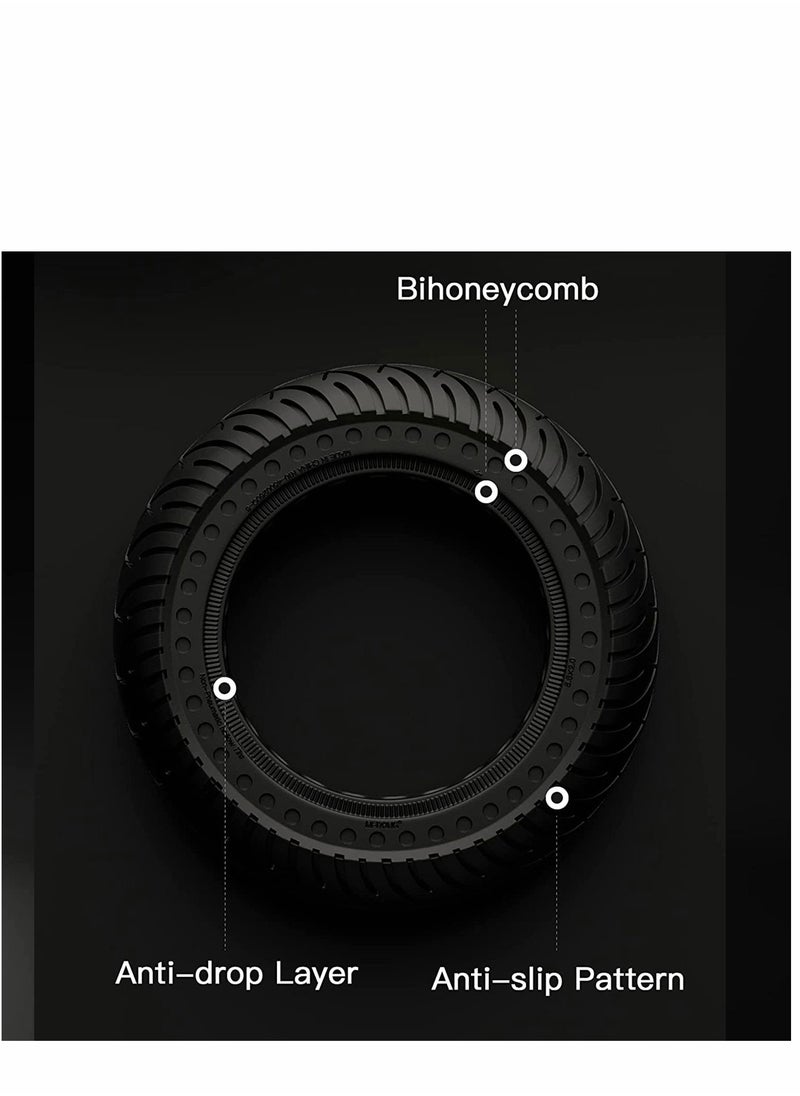 SYOSI - Solid Rubber Tire 8.5 inch for Gotrax GXL V2/XR/APEX XL S2/S2R M365/Pro Scooter Front/Rear Tyre Shock Absorption Explosion Proof Accessories 2PCS - Image 1