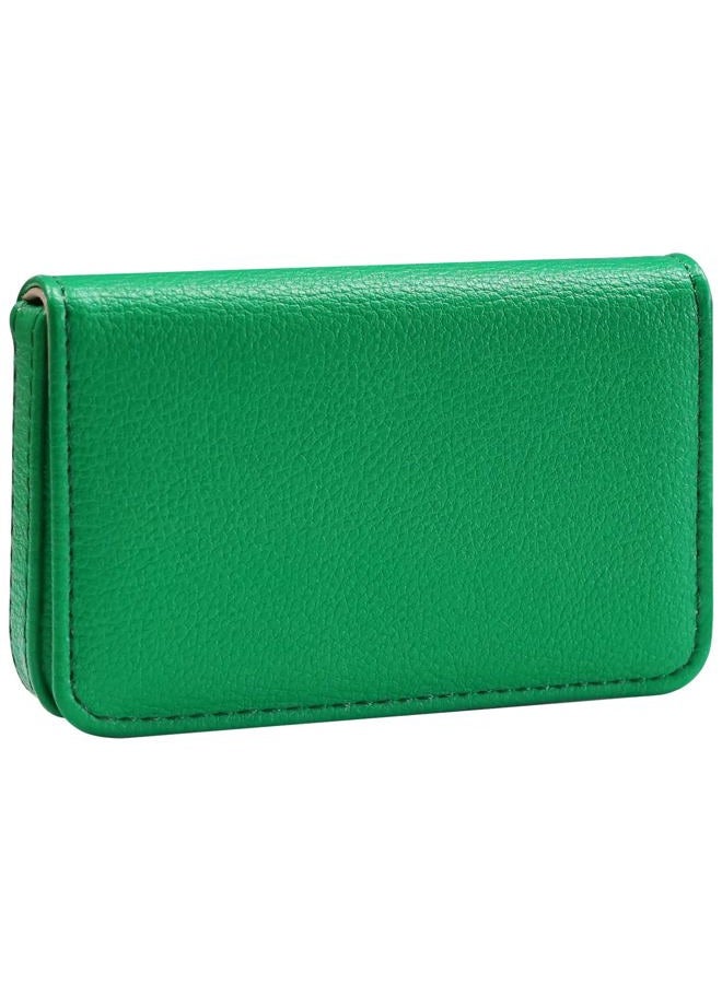 AI-DEE RFID Blocking Wallet - Minimalist Leather Business Credit Card Holder, Dark Green, S, Minimalist - Image 1