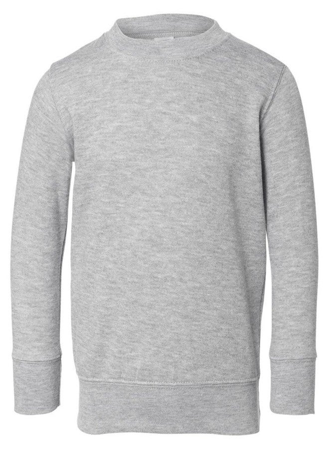RABBIT SKINS Toddler Juvenile Blended Fleece Sweatshirt, HTHR (93/7), 7T Heather - Image 1