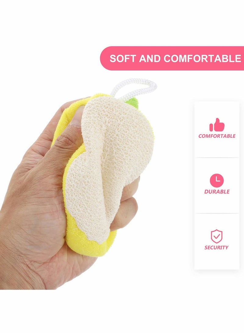 Y&D Kids Bath Sponge, Exfoliating Soft Brush Loofah, Cute Fruit Shaped Ball Suitable for Children Baby Scrub (6 Pcs) - Image 3