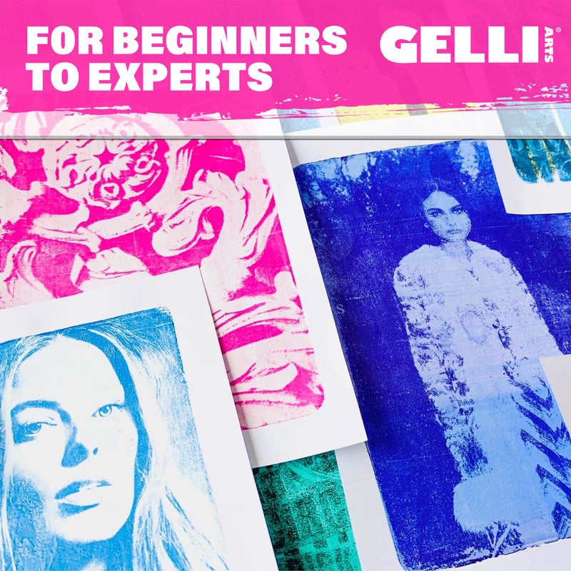 Gelli Arts Gel Printing Plate - 8" X 10" Gel Plate, Reusable Gel Printing Plate, Printmaking Gelli Plate for Art, Clear Gel Monoprinting Plate, Gel Plate Printing for Arts and Crafts - Image 4