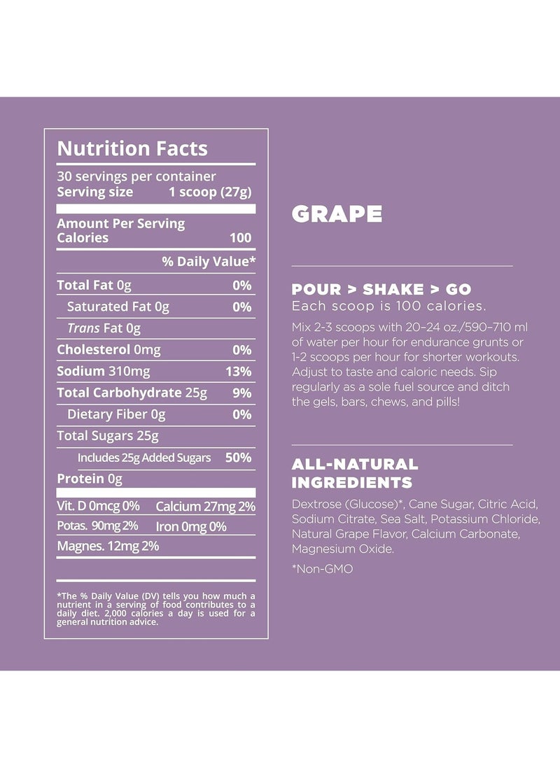 Tailwind Nutrition Endurance Fuel, Electrolyte & Hydration Sports Drink Mix Powder, Grape 50 Servings  - Image 5
