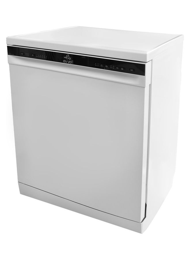evvoli Dishwasher 12 Place Setting, 6 Programs, 2 Rack Levels, 11L, High Energy Efficiency, Quiet 11 L 2100 W EVDW-122W White - Image 2