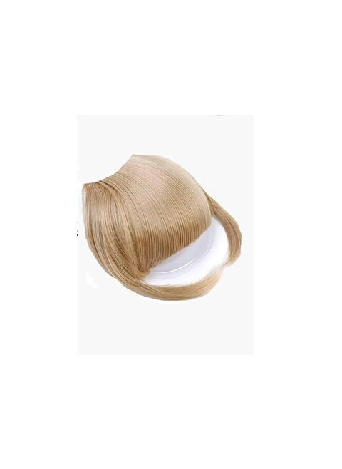 Short Straight Synthetic Bangs Hair Extension, Golden Color