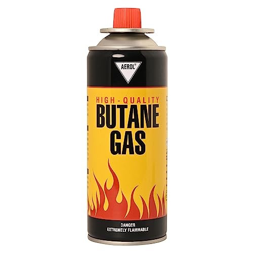 Aerol Portable Butane Gas Canister Flame Can for Camping Stove, Flame Torch, and Welding Fuel Gas (Grade 1001 300GM) - Image 1