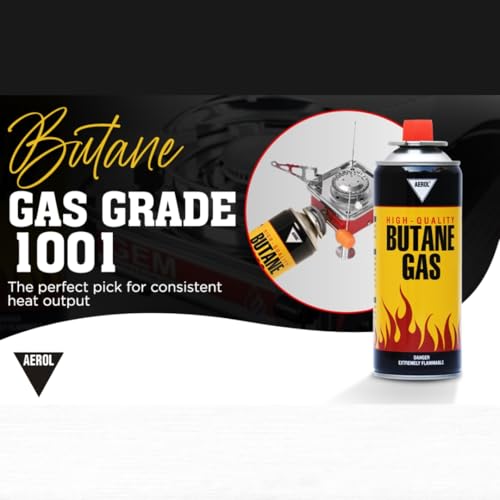 Aerol Portable Butane Gas Canister Flame Can for Camping Stove, Flame Torch, and Welding Fuel Gas (Grade 1001 300GM) - Image 4