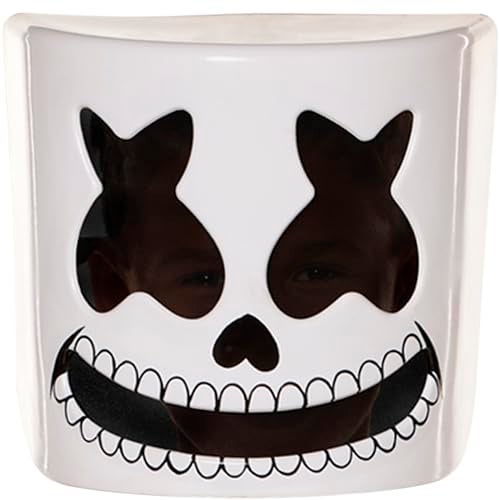 InSpirit Designs Kids Skeleton Marshmello Half Mask Officially licensed Marshmello Helmet Skeleton Mask - Image 1