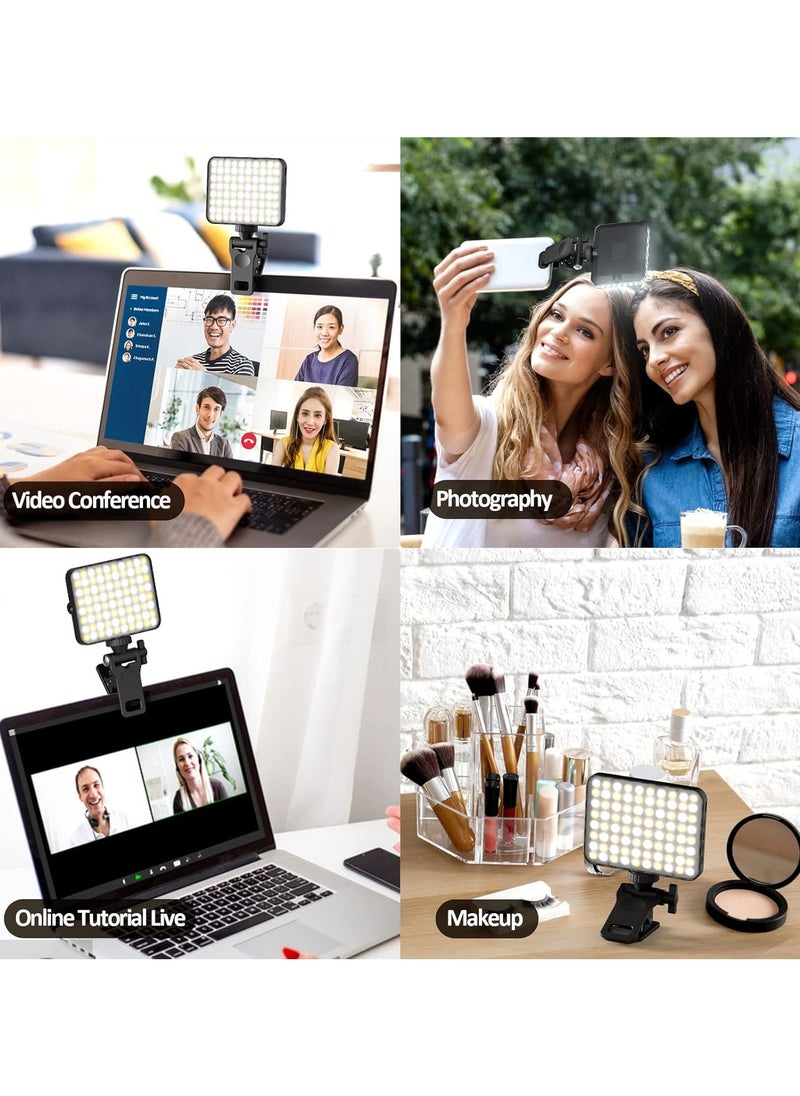 General - Rechargeable Selfie Light  Phone Light Clip for iPhone - Phone LED Light with Adjustable Brightness, Perfect for Selfies, Makeup, TikTok, Live Streaming  Video Conferencing Black - Image 1