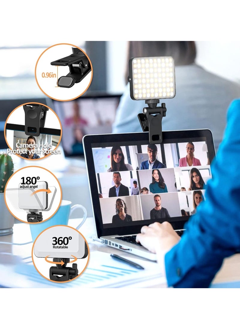 General - Rechargeable Selfie Light  Phone Light Clip for iPhone - Phone LED Light with Adjustable Brightness, Perfect for Selfies, Makeup, TikTok, Live Streaming  Video Conferencing Black - Image 1