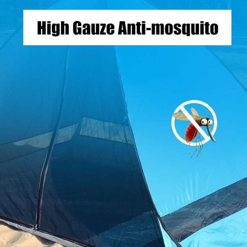 Beach Tent 78.7 × 47.2 × 51.2 Inch 50+ UPF Protection Popup Tent - One-Second Setup Sun Shade Tent for Beach Lake Park Outdoor Adventures - Image 4