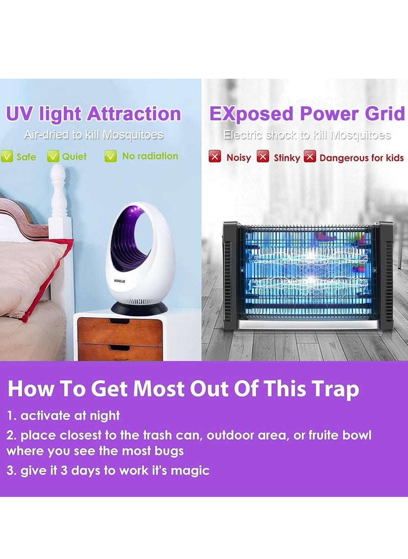 Generic - Indoor Bug Zapper with LED UV Light for Effective Mosquito and Fly Control, Electric Gnat Killer for Home Use - Image 1