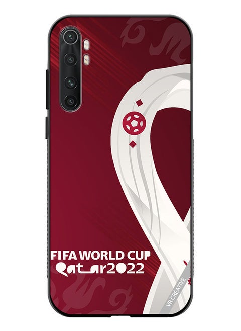 Protective Case Cover For Xiaomi Mi Note 10 Lite Qatar World Cup Design Multicolour