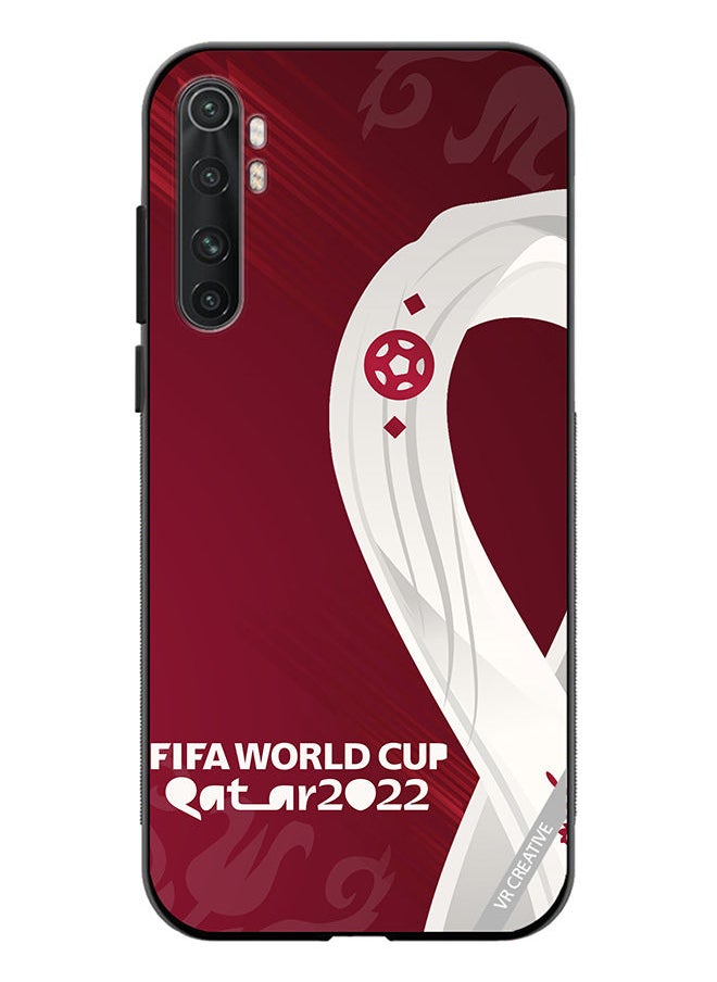 Protective Case Cover For Xiaomi Mi Note 10 Lite Qatar World Cup Design Multicolour