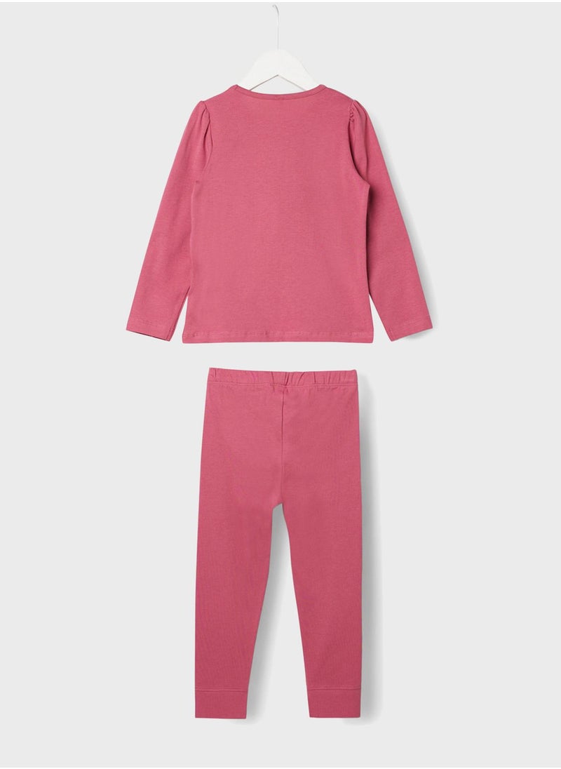 NAME IT Kids Pony Print Pyjama Set  - Image 2