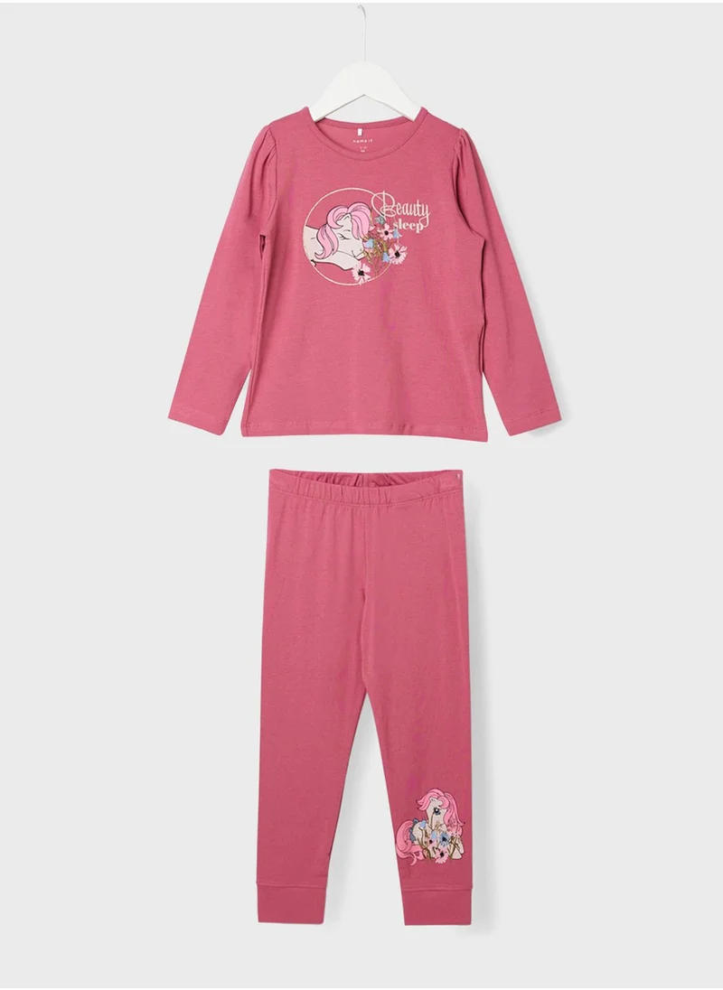 NAME IT Kids Pony Print Pyjama Set