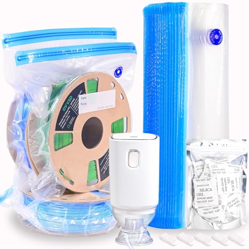 OVVNYXE OVV3D Filament Storage Bags 30pcs, Plus Size 32X34cm 3D Printer Filament Storage Bags Vacuum Sealed Kit with 30 Desiccants, Auto Pump,Perfect for 3D Filament Storage or Using After Filament Dryer Box - Image 1