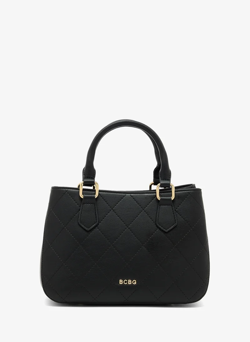 بي سي بي جي Quilted Top-Handle Satchel Bag