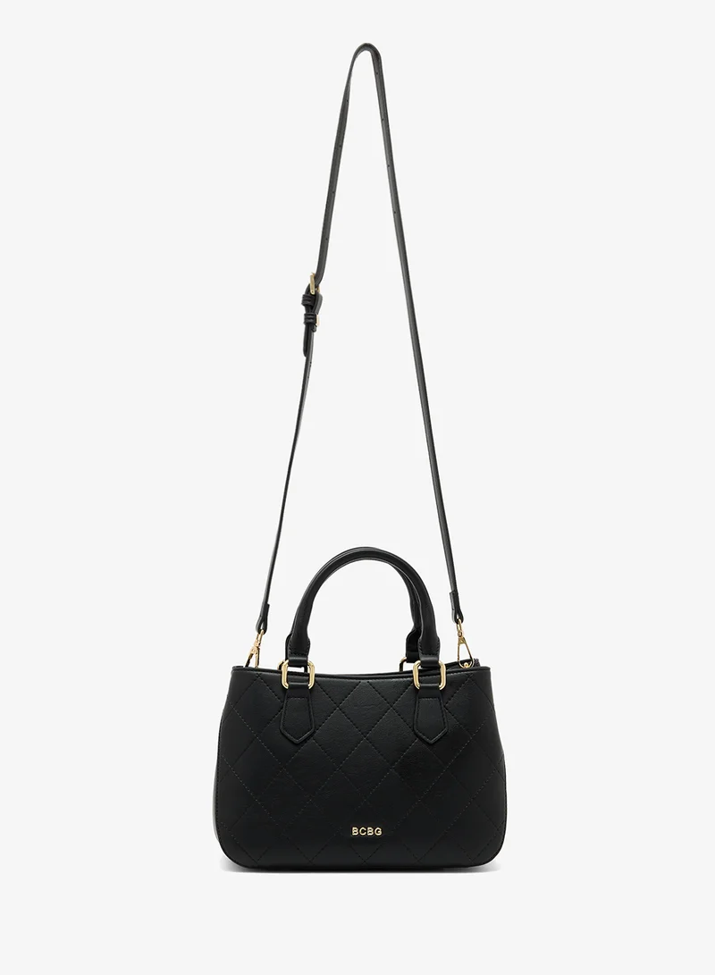 بي سي بي جي Quilted Top-Handle Satchel Bag