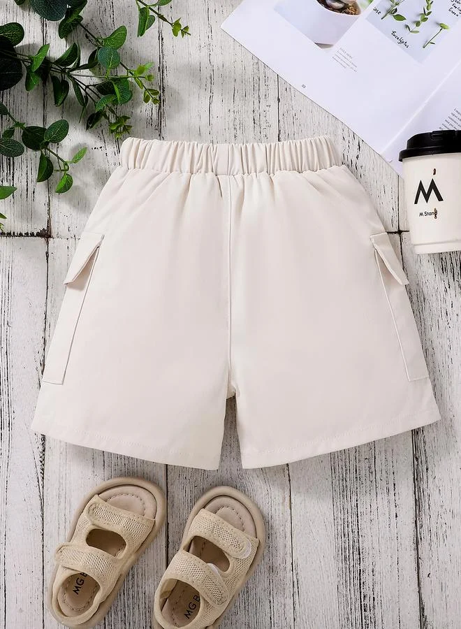 Take Two Kids Beige Cargo Shorts