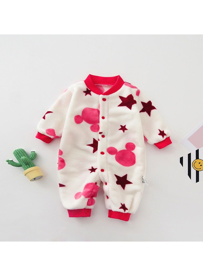 Loquat 0-1-2 Year Old Baby Home Jumpsuit 