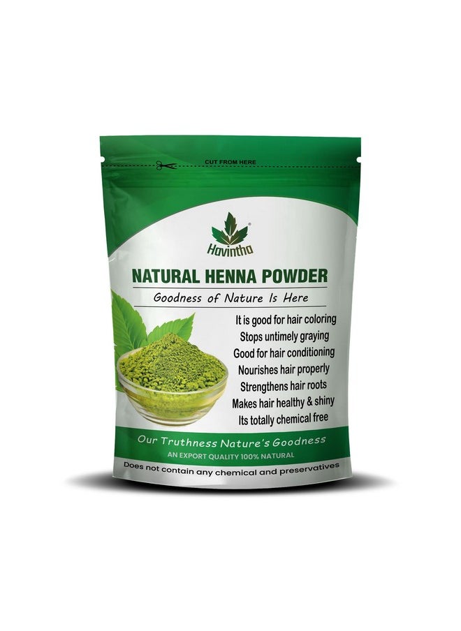 Havintha - Natural Henna Powder For Hair Color | 100% Natural Hair Dye - Lawsonia Inermis - 227Gm - Image 1