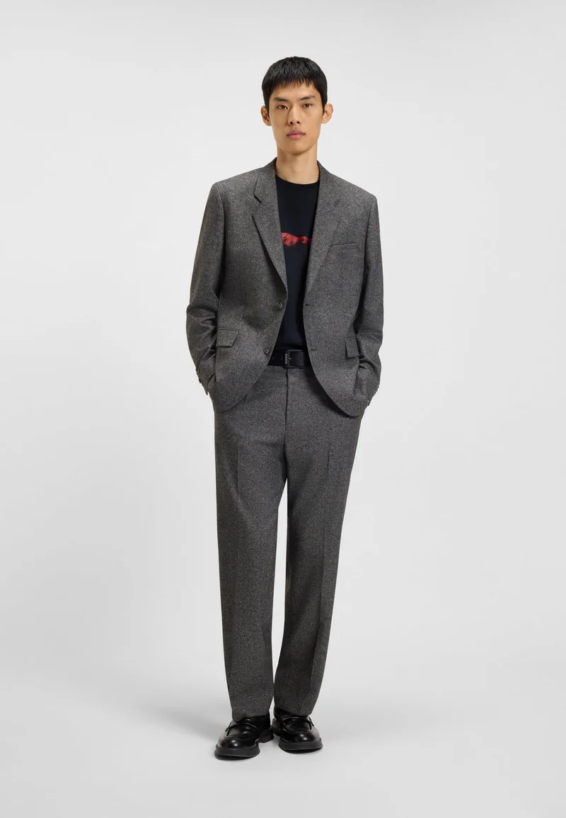 HUGO Cotton-jersey T-shirt with dog artwork