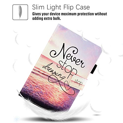 Dteck Case for Samsung Galaxy Tab A 10.1 Case 2019 Model SM-T510/SM-T515, Multi-Angle Viewing Protective PU Leather Folio Cover for Samsung Tab A 10.1 2019 Release Tablet, Never Stop - Image 4