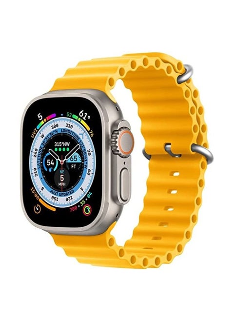 Ycysh New Silicone Compatible with Apple Watch Ultra Ocean Band 49mm 38mm 40mm 41mm 42mm 44mm 45mm,Women Men Soft Sport Strap for iwatch Series Ultra 8 7 6 5 4 3 2 1 SE