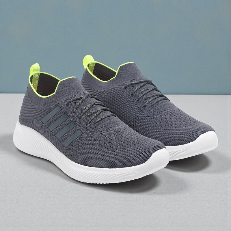 OAKMEN Grey Athletic Sneakers for Men - Image 1