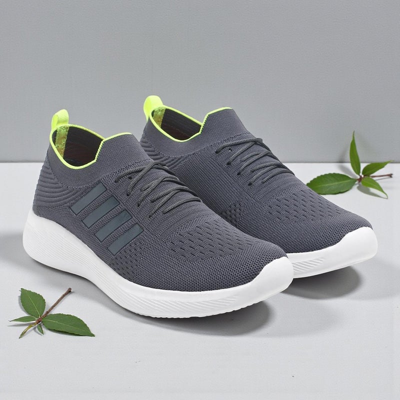 OAKMEN Grey Athletic Sneakers for Men - Image 2