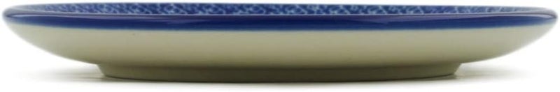 Polmedia Polish Pottery Authentic Polish Pottery Toast Plate in Princess In A Red Dress Design Handmade in Bolesawiec Poland by Ceramika Artystyczna  Certificate of Authenticity - Image 3