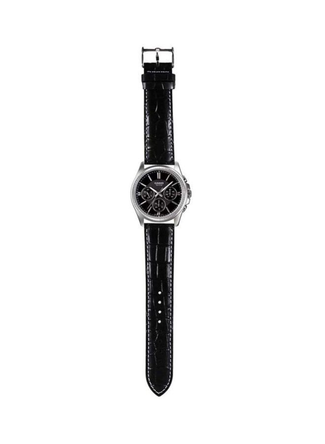 CASIO Men Enticer Analog Watch MTP-1375L-1AV - 49 mm - Black - Image 4