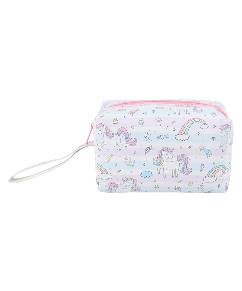 Jiada Unicorn Pouch for Travel Makeup Pouch for Girls, Makeup Organizer Bag, Small Travel Toiletry Bag for Travel Accessories Pink 15 X 9 X 8 cm - Image 3