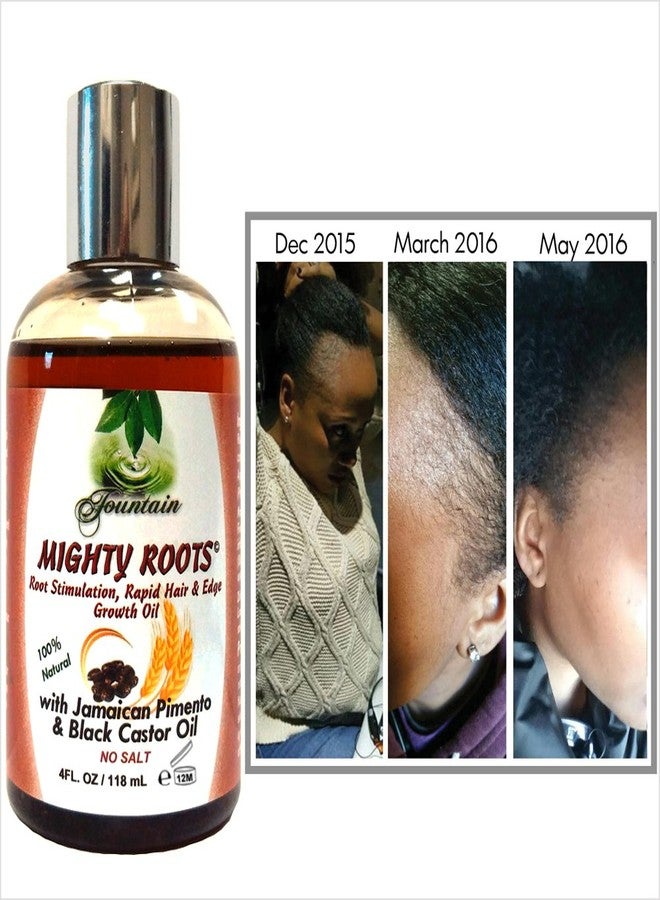 Fountain Mighty Roots Organic Edge Growth Treatment with Jamaican Black Castor Pimento Oil and Satin Cap For 3 Times The Growth 4 Ounces - Image 2