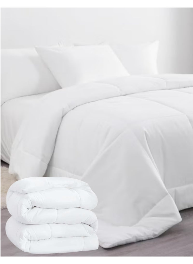 High-quality double hotel duvet filling made of microfiber. Get a peaceful night's sleep with the luxurious white duvet filling with superior softness for lasting comfort. 240*160 cm - Image 4