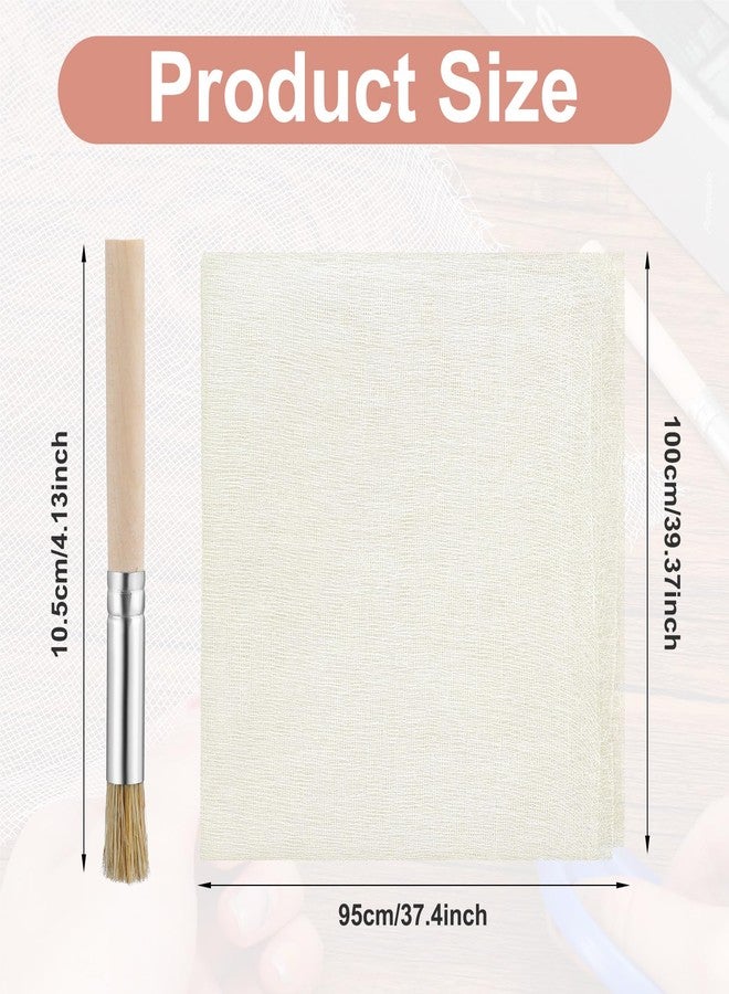 Bruislard Mull Cloth for Book Binding, 39 x 45 Inch Bookbinding Cloth Repair Kit Bookcloth Cover for Repairing Binding of Old Books - Image 2