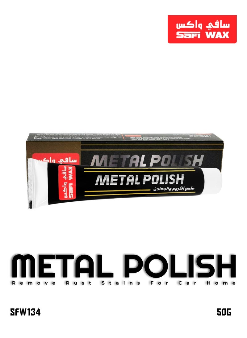 Safi WAX SAFI WAX 50g SFW134 Metal Polish for Car and Home, Rust and Stain Remover for Metal - Image 1