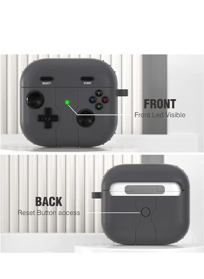 Compatible with Airpods Pro 2nd/1st Generation Case, Game Player Design, Airpods Pro 2 Case 2022 with Keychain for Men Women Soft Silicone Protective Cover Skin for Airpods Pro 2nd/1st Gen  - Image 4
