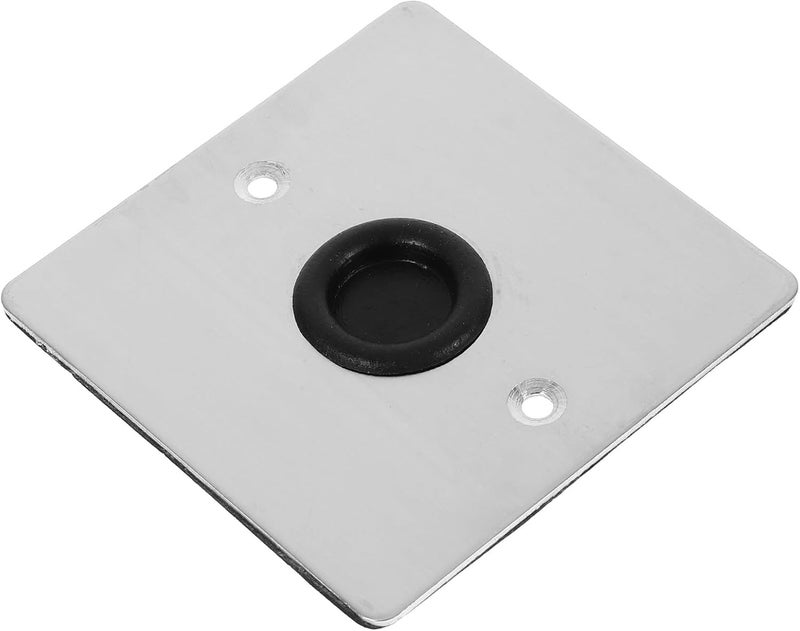 DOITOOL Metal Cable Outlet Cover Plate with Cable Slot, 86 Stainless Steel Ceiling Blank Wall Plate for Electrical Socket, Decorative Square Wall Socket Cover for Indoor and Outdoor Use - Image 1