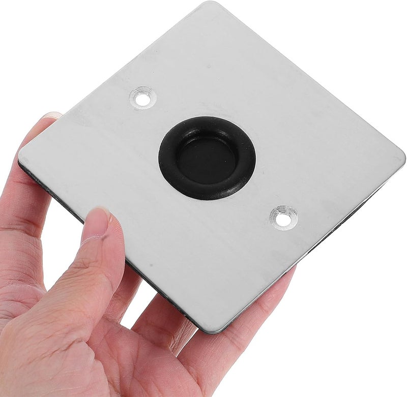 DOITOOL Metal Cable Outlet Cover Plate with Cable Slot, 86 Stainless Steel Ceiling Blank Wall Plate for Electrical Socket, Decorative Square Wall Socket Cover for Indoor and Outdoor Use - Image 4