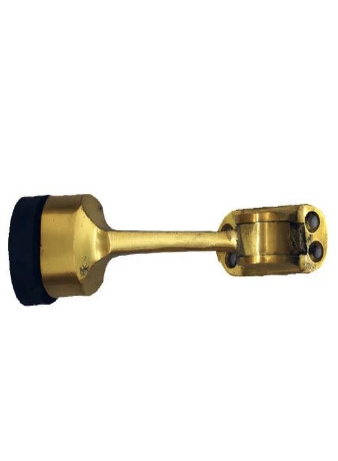 BRASK Brass Door Stopper Bullet (5 Inches | Pack of 2, Golden Satin) - Image 4