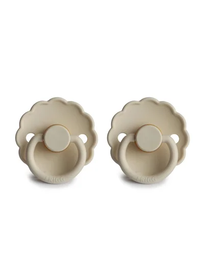 FRIGG Daisy Latex Baby Pacifier 0-6M 2-Pack Cream -Size 1